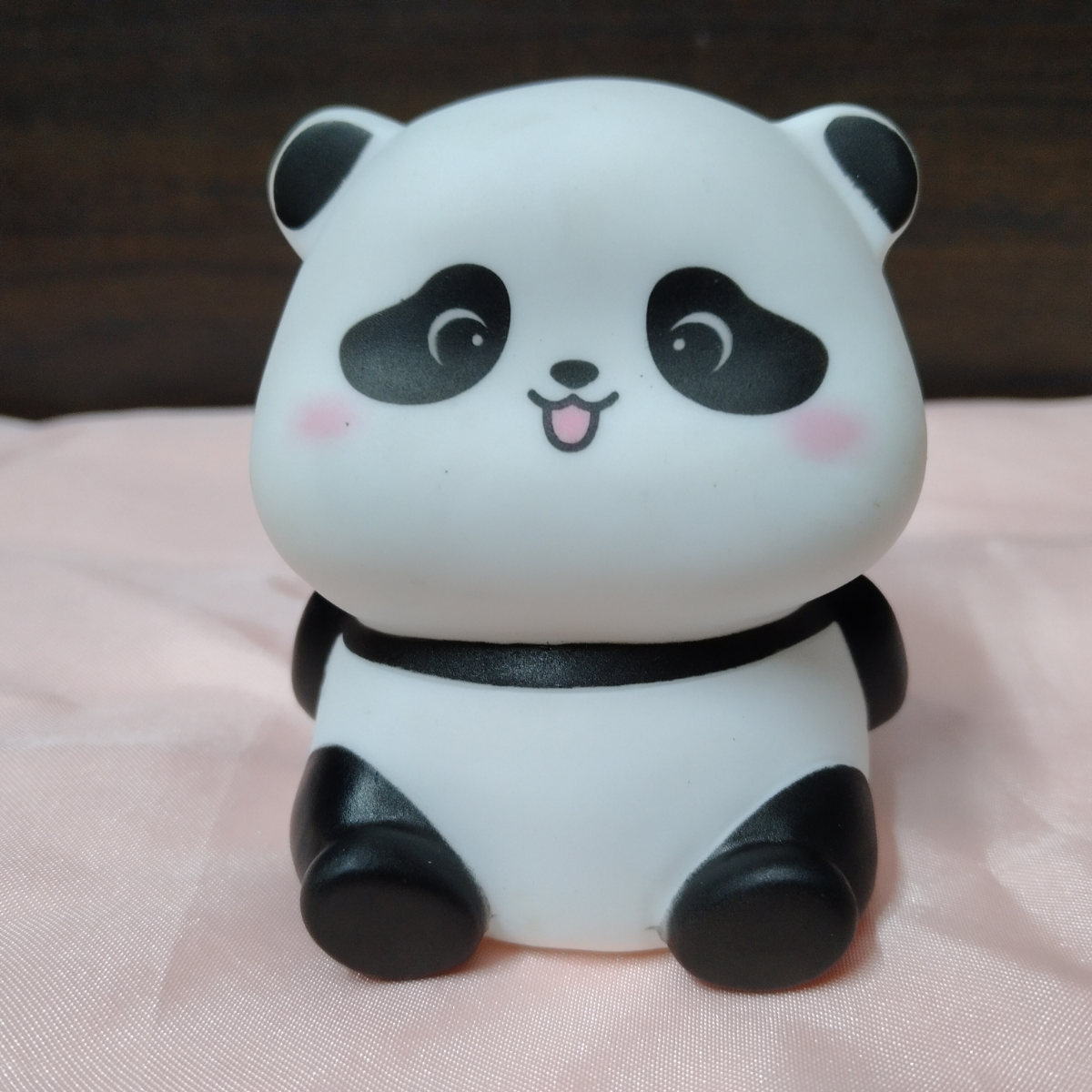 Cute panda night lamp with smiling face and bottom switch