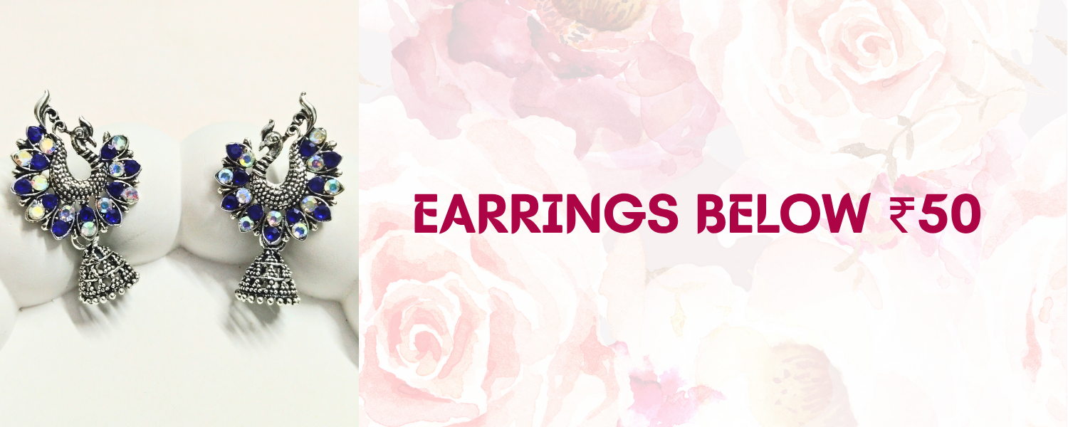 Earrings below ₹50